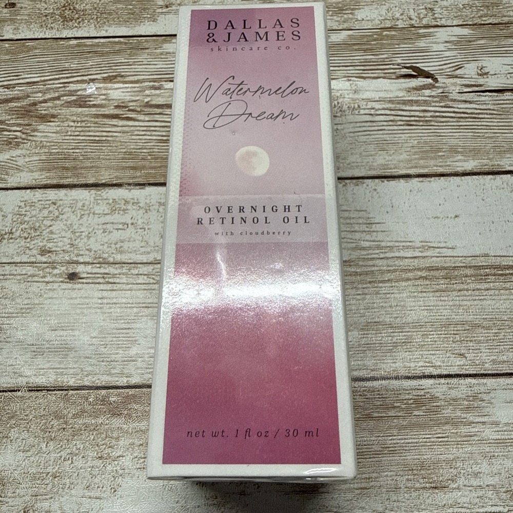 Dallas & James Watermelon Dream Overnight Retinol Oil and Cloudberry 1 floz/30ml